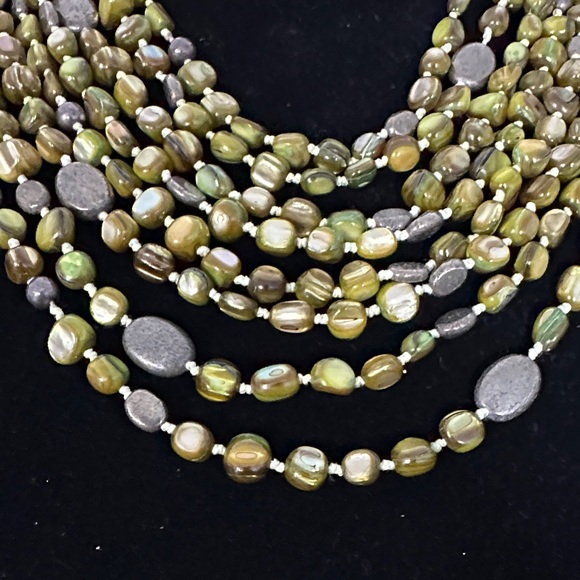 Silpada Multi Strand Necklace Green - Picture 10 of 10